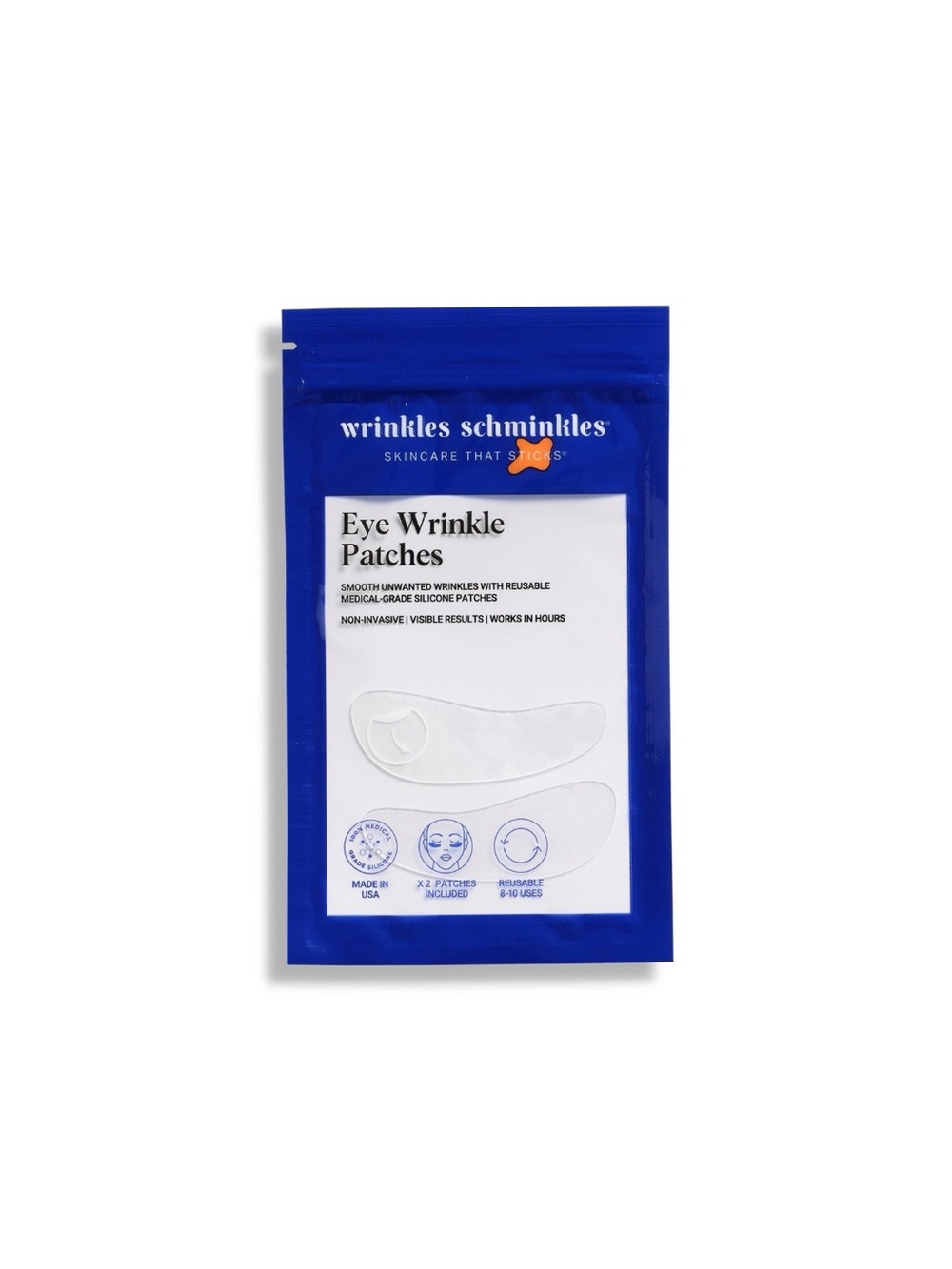 Blue Wrinkles Schminkles Eye Wrinkle Smoothing Patches (2 Patches)  Reusable